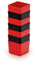 Sada 7 plastových boxu na náradí UNITE BOX 55x55x165 červené