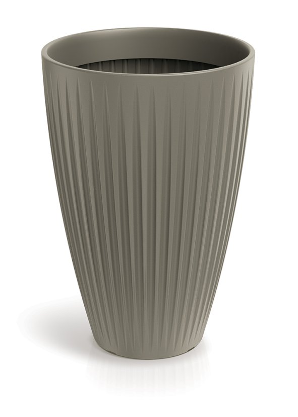 Květináč LATIA ROUND HIGH 40 cm - barva: mocca