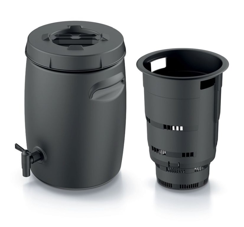 Mini kompostovací nádoba COMBIOLIQ 55 l - barva: černá
