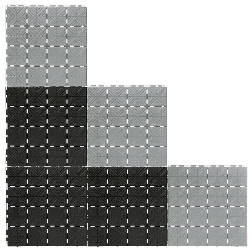 Dlaždice zahradní EASY SQUARE 40x40cm - 1,5m2 - barva: černá