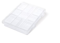 Plastový organizér KNOX 200x160x35 mm - barva: bezbarvá