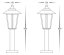 Světlo zahradní lampa NORIMBERK stojatá - venkovní osvětlení