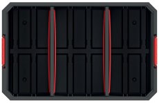 Modulární přepravní box s 2 přepážkami MODULAR SOLUTION 520x329x210 mm - barva: černá