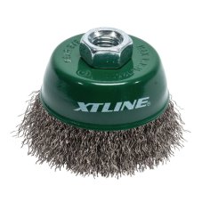XTLINE Kartáč hrnkový vlnitý nerez M14 | 100 mm