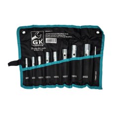 GK TOOLS Sada trubkových klíčů 9 dílů | 6-22 mm, textilní obal