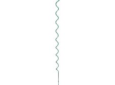 Spirálová tyč k rajčatum hladká 160cm x 7mm - Zelená