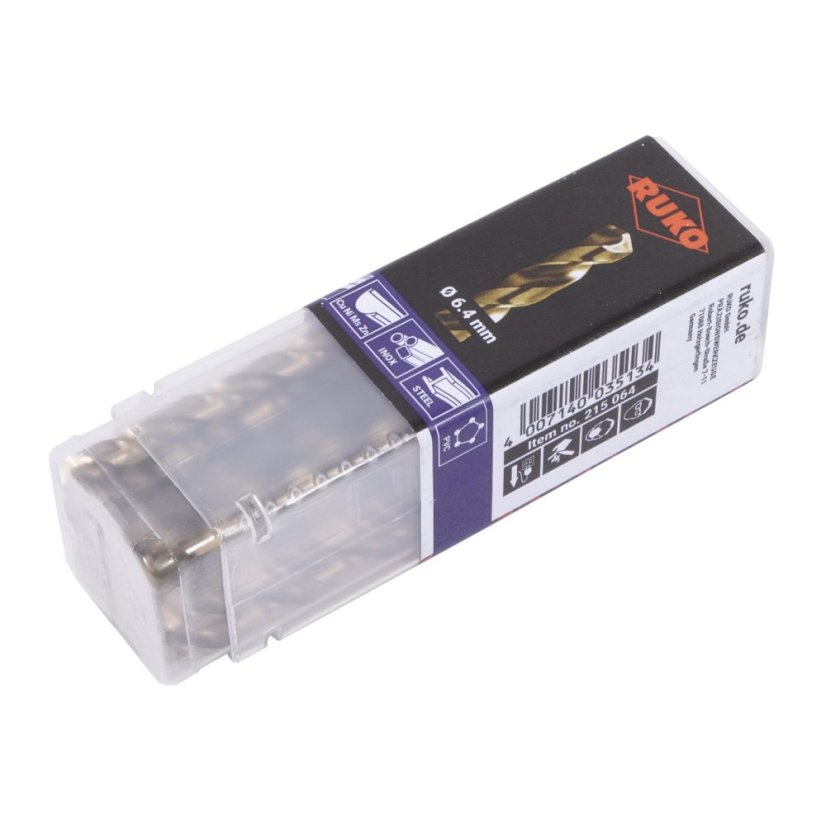RUKO Vrták do kovu cobalt HSSE-Co 5 | 2 mm