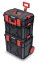Set kufrů na nářadí a organizérů X BLOCK PRO 546x380x970 mm - barva: černá