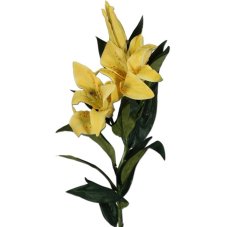Umelá kvetina lilie žlutá 92cm