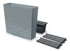 Truhlík vysoký FURU CASE T 77 cm s vkladem - barva: beton
