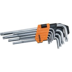 STAVTOOL Sada TRX klíču s otvorem 9 dílu | T10-T50