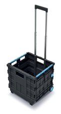 Skládací přepravka s madlem CART T 39,6x37x100,8 cm - barva: modrá