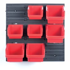Závesný panel se 7 boxy na náradí ORDERLINE 400x110x400 mm