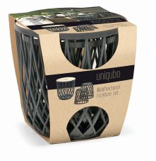 Set univerzálních košů UNIQUBO 2+1 - barva: antracit