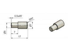 Čípková podpěra 7/5 Ni TKZ č.8166070A