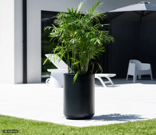 Květináč HEOS s vkladem 39 cm - barva: antracit
