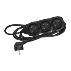 EMOS Prodlužovací kabel | černý, 3 zásuvky, 230 V / 3 m, (1 mm²)