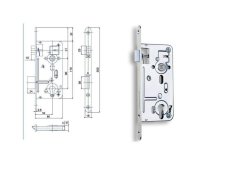 Zámek 24027C PP P-L BZN 25KS (čelo 18) PROTIPOŽÁRNÍ