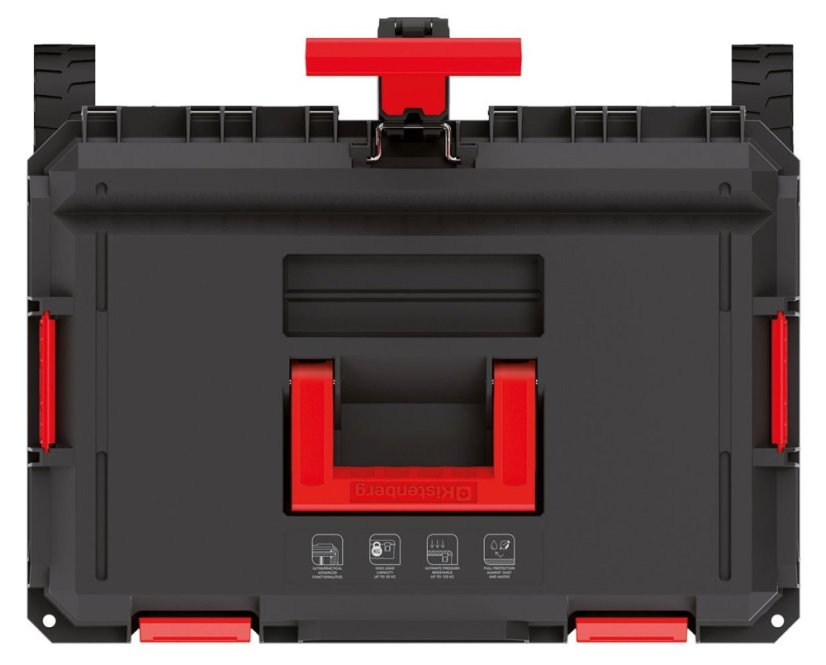 Kufr na nářadí s transp. kolečky X BLOCK PRO 546x380x510 mm - barva: černá