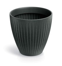 Květináč LATIA ROUND MIDL 60 cm - barva: černý granit