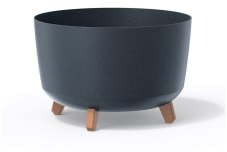 Kvetináč GRACIA STANDARD ECO WOOD 20 cm - barva: antracit ECO