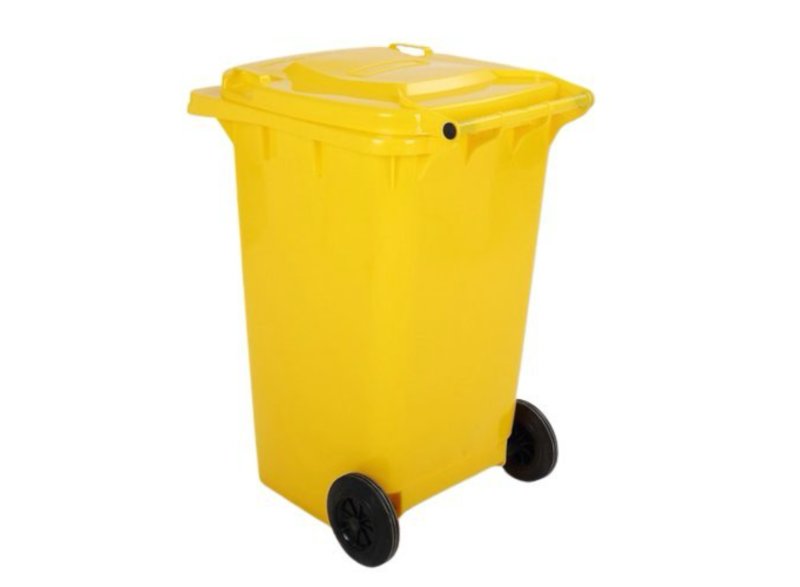 Popelnice C24Y 240L žlutá s kolečky