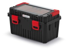 Kufr na náradí s kov. držadlem HEAVY 585x360x337 mm - barva: černá