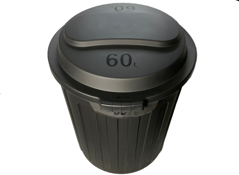 Koš na odpad průmyslový 60l černý