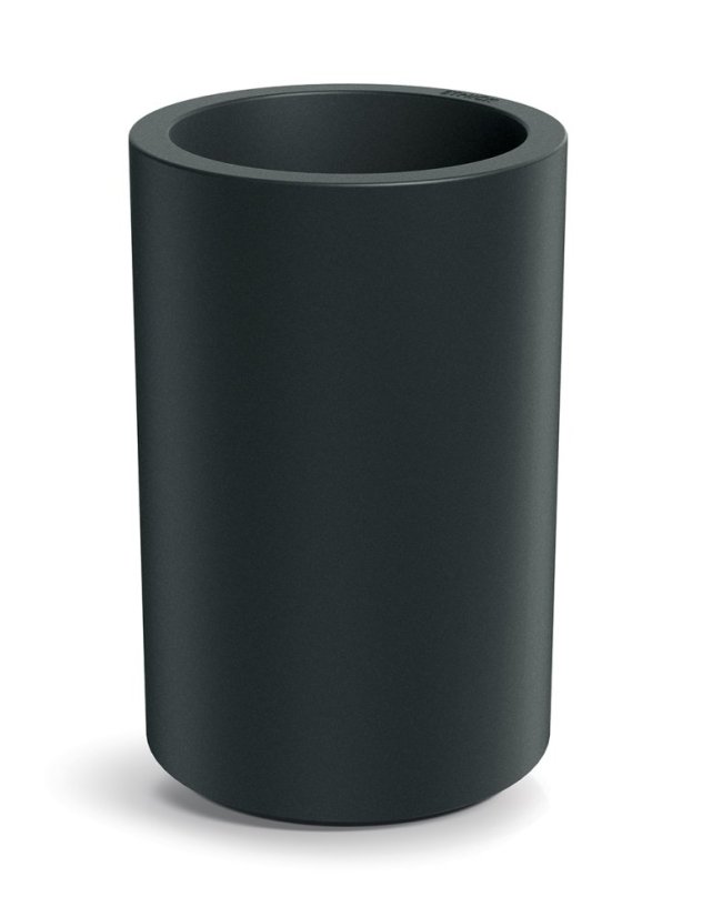 Květináč TUBLA ROUND HIGH 38 cm - barva: tmavě šedá