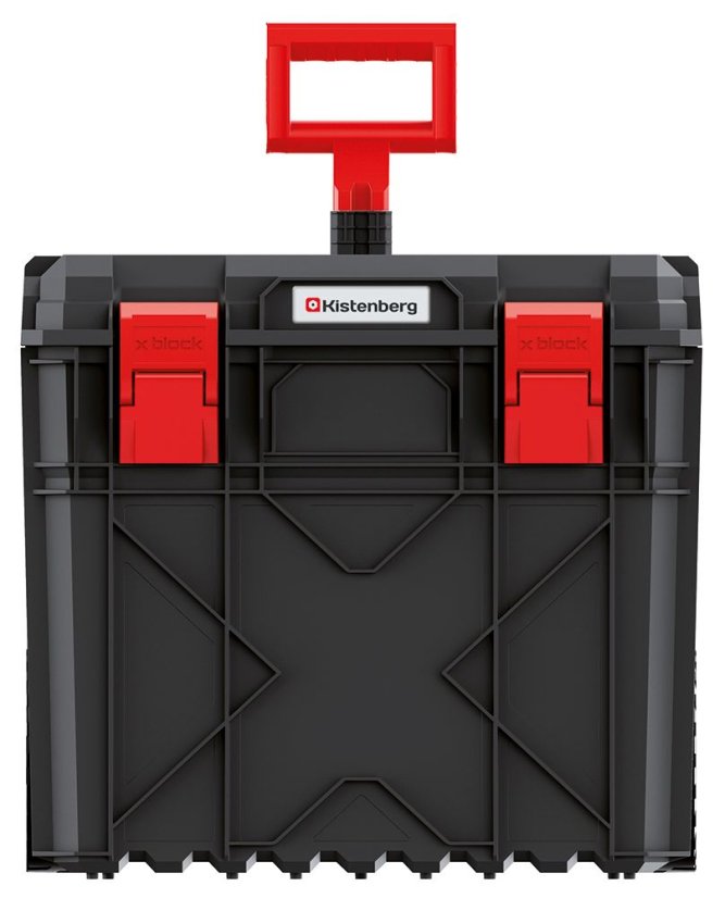 Kufr na nářadí s transp. kolečky X BLOCK PRO 546x380x510 mm - barva: černá
