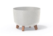 Kvetináč GRACIA STANDARD ECO WOOD 20 cm - barva: bílá ECO