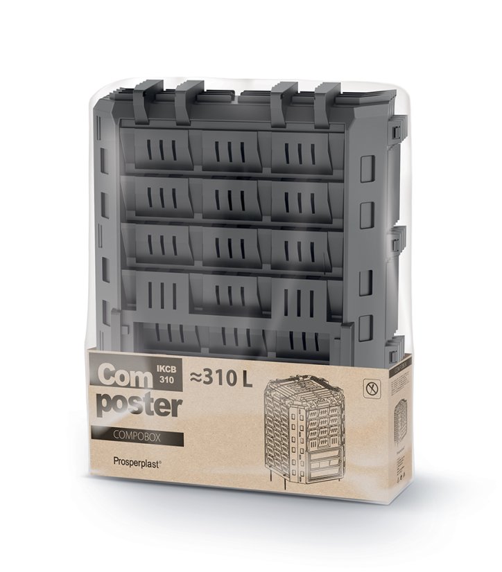 Kompostér COMPOBOX 310l - barva: černá