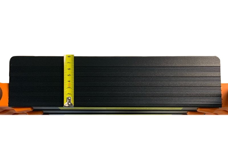 Žebřík KME1023B teleskopický 2,3m jednodílný oranžový s kolečky