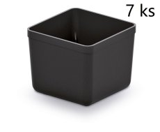Sada 7 plastových boxů na nářadí UNITE BOX 55x55x165 - barva: černá