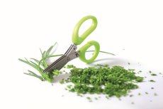Nůžky na bylinky HERBS CUT  tři ostří 13 cm - barva: bílá/limetka