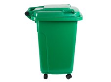 Popelnice D50WG 50L zelená plastová s kolečky