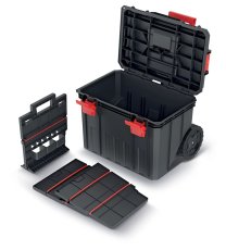 Kufr na náradí s transp. kolečky MODULAR SOLUTION 530x355x390 mm - barva: černá