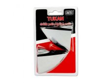 TUKAN "L" 75mm CHROM v75, š60 (2ks v bli) nosnost 12kg/ks, síla materíálu 33