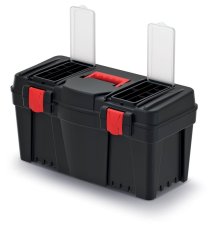 Plastový kufr na nářadí CALIBER 550x267x270 mm - barva: černá