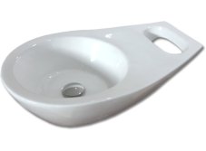 Umyvadlo na desku SAN MARINO s uchem- 62x39x16,5cm