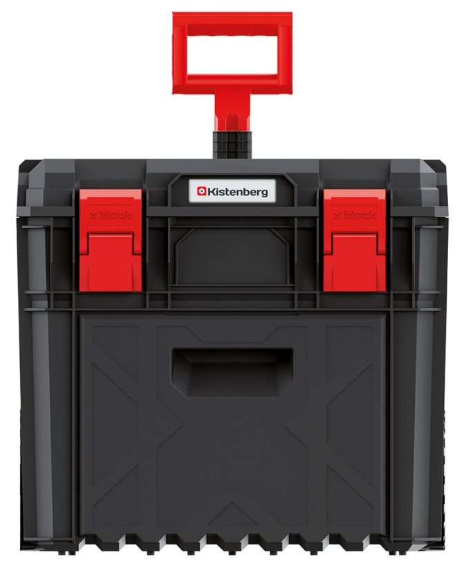 Kufr na nářadí s transp. kolečky X BLOCK PRO 546x380x510 mm - barva: černá