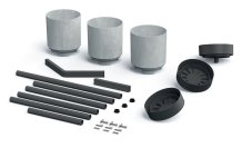 Stojan na květiny BLOOMIE STAND 42 cm - barva: beton