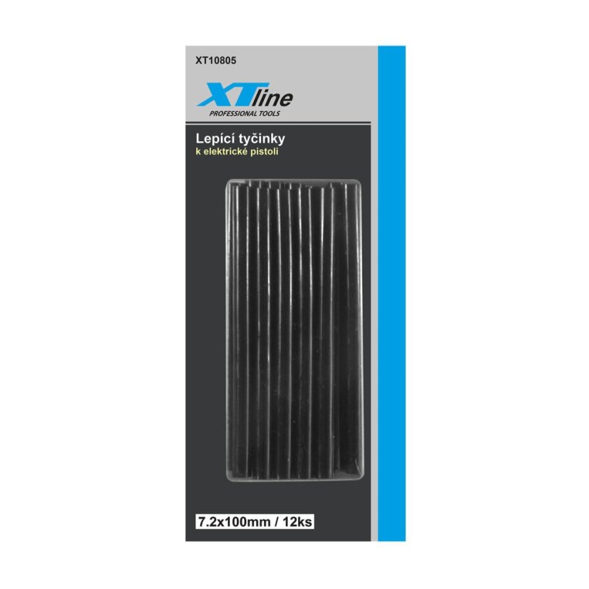 XTLINE Lepicí tavné tyčinky černé | 7x100 mm (1bal/12ks)