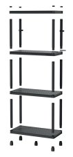 Regál STACKARO SOLID 60 HD - barva: černá