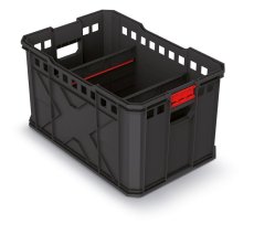 Modulární prepravní box X BLOCK PRO 536x354x300 mm - barva: černá