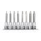 RICHMANN Sada nástavcu TRX 1/2" 8 dílu | T20-T50, 100 mm