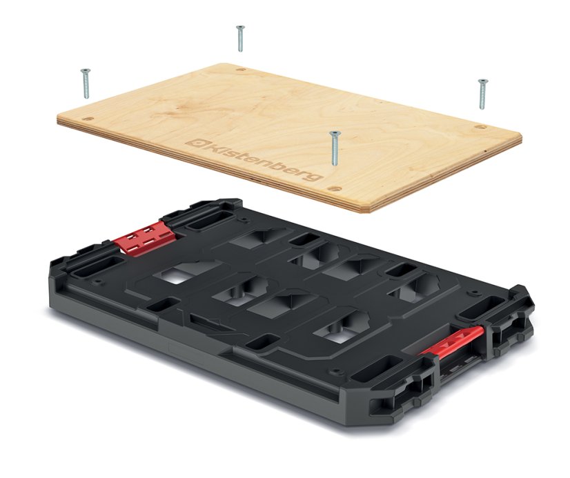 Adaptér s pevnou dřevěnou pracovní deskou X BLOCK ADAPTER BENCH - barva: černá