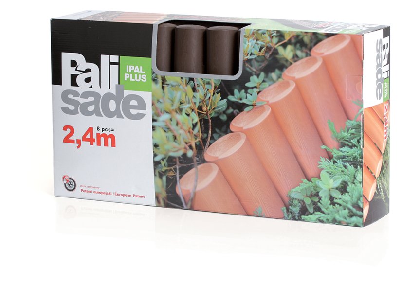 Palisáda zahradní 235 cm - barva: terakota