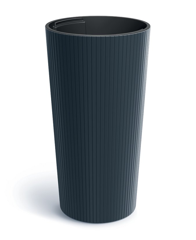 Květináč LAMIA SLIM 25 cm - barva: antracit