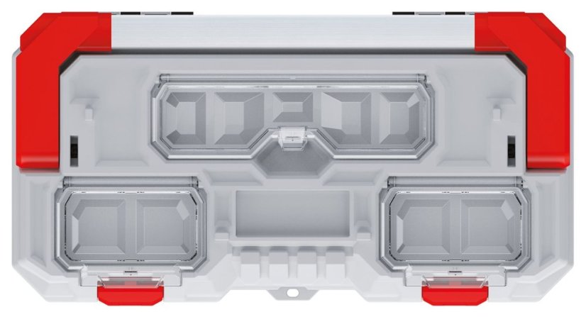 Kufr na nářadí s kov. držadlem TITAN PLUS 554x286x276 mm - barva: šedá